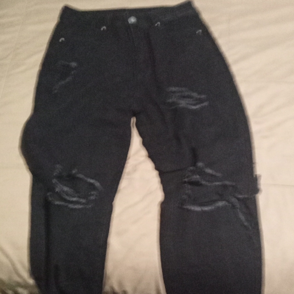SHEIN Black Denim Pants